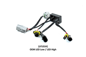 4R(22-24): XB LED HEADLIGHT ADAPTER LF531H OE LED LOW/LED HIGH SET