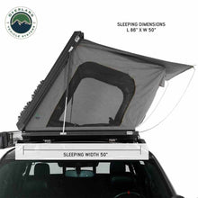 Load image into Gallery viewer, Overland Vehicle Systems HD Sidewinder Side Load Aluminum Hard Shell Roof Top Tent, Grey Body & Green Trim