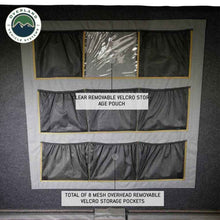 Load image into Gallery viewer, Overland Vehicle Systems HD Sidewinder Side Load Aluminum Hard Shell Roof Top Tent, Grey Body & Green Trim