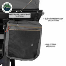 Load image into Gallery viewer, Overland Vehicle Systems HD Sidewinder Side Load Aluminum Hard Shell Roof Top Tent, Grey Body & Green Trim