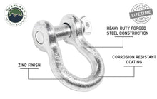 Load image into Gallery viewer, Recovery Shackle 3/4" 4.75 Ton Zinc - 1 PC
