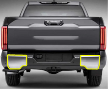 Load image into Gallery viewer, AJT DESIGN 2022-2024 Toyota Tundra Rear Bumper Chrome Delete Overlay MATTE BLACK