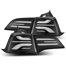 Load image into Gallery viewer, ALPHAREX 20-22 Tesla Model Y (With Stock Amber Turn Signal) PRO-Series LED Tail Lights Jet Black