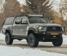 Load image into Gallery viewer, CBI OFFROAD TOYOTA TACOMA OVERLAND BOLT-ON ROCK SLIDERS/ STEP PLATE/ POWDERCOATED/HREW/KICKOUT| 2016-2023- PREORDER