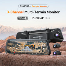 Load image into Gallery viewer, WOLFBOX G900 TriPro Bumper Version 3 Channel Rearview Mirror