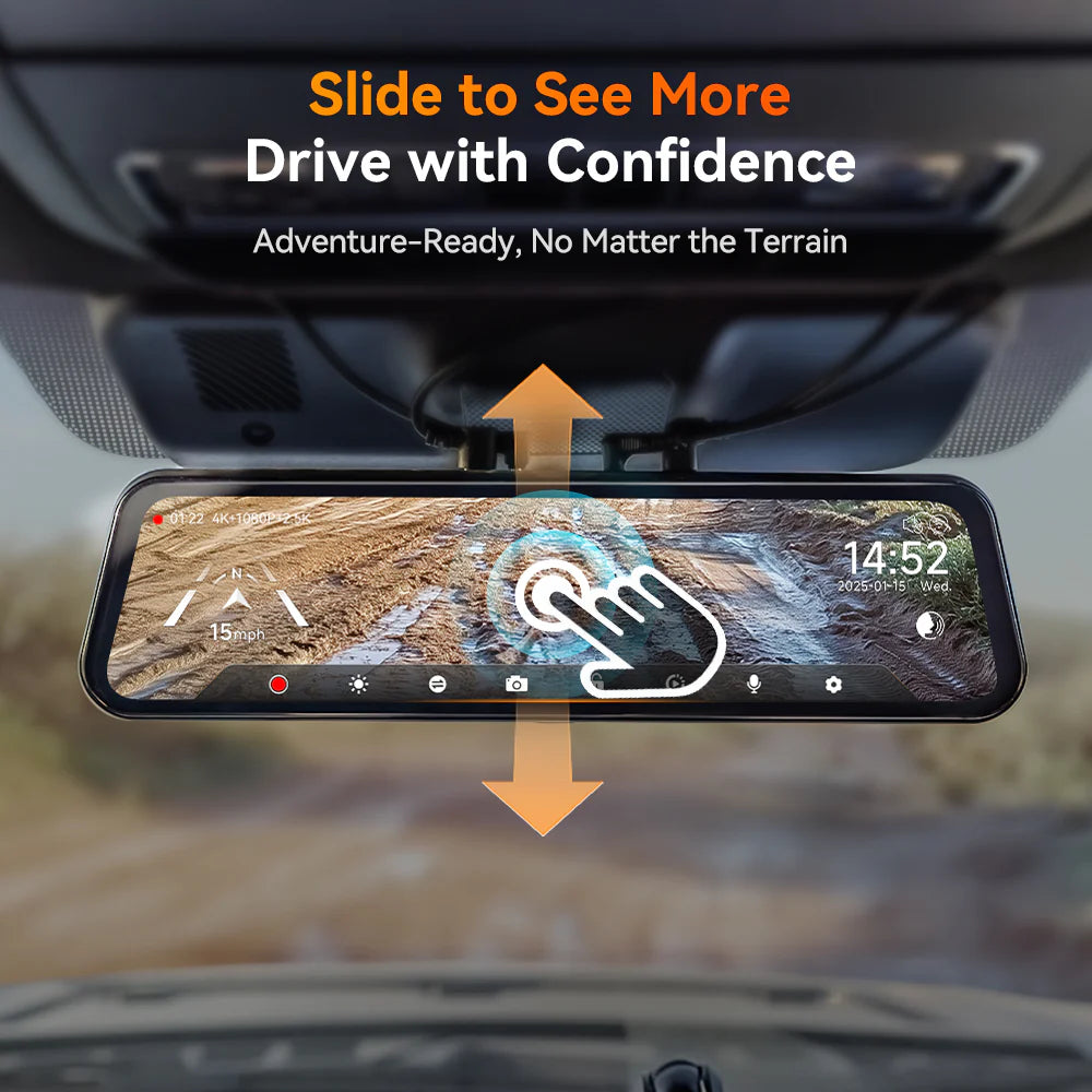 WOLFBOX G900 TriPro Bumper Version 3 Channel Rearview Mirror – MJ