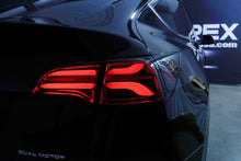 Load image into Gallery viewer, ALPHAREX 20-22 Tesla Model Y (With Stock Amber Turn Signal) PRO-Series LED Tail Lights Jet Black
