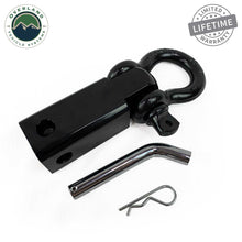 Load image into Gallery viewer, Receiver Mount Recovery Shackle 3/4" 4.75 Ton With Dual Hole Black Universal