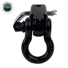 Load image into Gallery viewer, Receiver Mount Recovery Shackle 3/4" 4.75 Ton With Dual Hole Black Universal