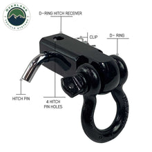 Load image into Gallery viewer, Receiver Mount Recovery Shackle 3/4" 4.75 Ton With Dual Hole Black Universal