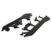 Load image into Gallery viewer, CALI RAISED STEP EDITION ROCK SLIDER FOR 2024+ TOYOTA TACOMA DBL CAB SHORT BED W/ KICK OUT & FILLER PLATE POWDERCOAT