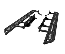 Load image into Gallery viewer, CBI OFFROAD TOYOTA TACOMA OVERLAND BOLT-ON ROCK SLIDERS/ STEP PLATE/ POWDERCOATED/HREW/KICKOUT| 2016-2023- PREORDER