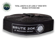 Load image into Gallery viewer, Tow Strap 20,000 lb. 2" x 30' Gray With Black Ends & Storage Bag