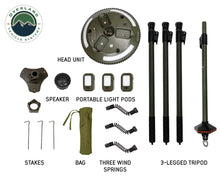 Load image into Gallery viewer, Overland Vehicle Systems Wild Land Camping Gear - UFO Solar Light Light Pods & Speaker Universal