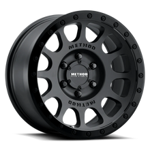 Load image into Gallery viewer, METHOD MR305 NV MATTE BLACK- DOUBLE  BLACK LIP 17X8.5 0MM 6X5.5