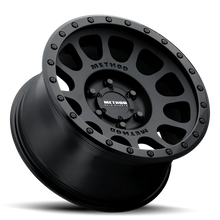 Load image into Gallery viewer, METHOD MR305 NV MATTE BLACK- DOUBLE  BLACK LIP 17X8.5 0MM 6X5.5