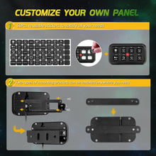 Load image into Gallery viewer, AUX BEAM Multifunction RGB 8 Switch Control Panel with Bluetooth Control