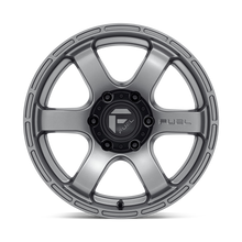 Load image into Gallery viewer, FUEL RUSH MATTE GUN METAL 17X9 0 OFFSET