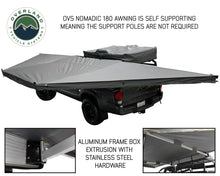 Load image into Gallery viewer, Nomadic 180 Awning Dark Gray with Bracket Kit