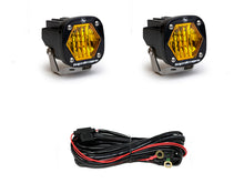 Load image into Gallery viewer, Baja Design S1 Black LED Auxiliary Light Pod Pair Wide Cornering - Universal