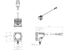 Load image into Gallery viewer, Baja Design S1 Black LED Auxiliary Light Pod Pair Wide Cornering - Universal
