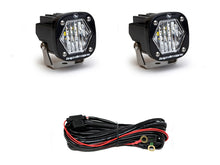 Load image into Gallery viewer, Baja Design S1 Black LED Auxiliary Light Pod Pair Wide Cornering - Universal