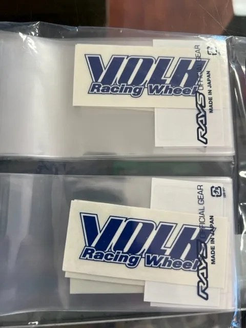 JDM VOLK Racing TE37 Wheel Decals Stickers – Blue, 8-Piece Set By Rays Engineering (Unbranded)