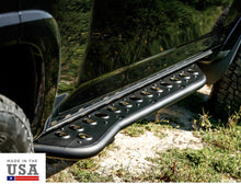 Load image into Gallery viewer, Cali Raised 2010-2024 TOYOTA 4RUNNER STEP EDITION BOLT ON ROCK SLIDERS- KICK OUT/POWDERCOATED