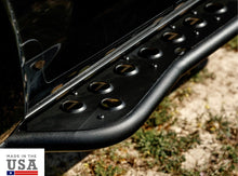 Load image into Gallery viewer, Cali Raised 2010-2024 TOYOTA 4RUNNER STEP EDITION BOLT ON ROCK SLIDERS- KICK OUT/POWDERCOATED