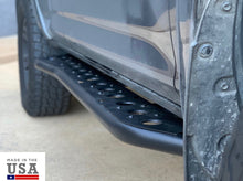 Load image into Gallery viewer, Cali Raised 2010-2024 TOYOTA 4RUNNER STEP EDITION BOLT ON ROCK SLIDERS- KICK OUT/POWDERCOATED