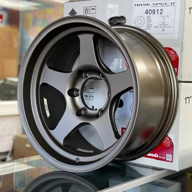 WEDS HASE SPEC II 17×8.5 -6 OFFSET 6×139 TITAN BRONZE – MJ MOTORSPORTS