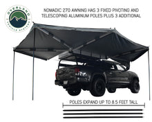 Load image into Gallery viewer, Nomadic Awning 270 Passenger Side - Dark Gray Cover With Black Transit Cover