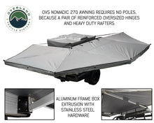 Load image into Gallery viewer, Nomadic Awning 270 Passenger Side - Dark Gray Cover With Black Transit Cover