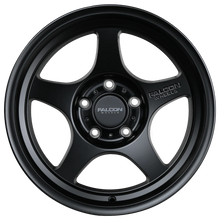 Load image into Gallery viewer, FALCON T2 Series 17x9 0 Offset Full Matte Black Set of 4 PREORDER