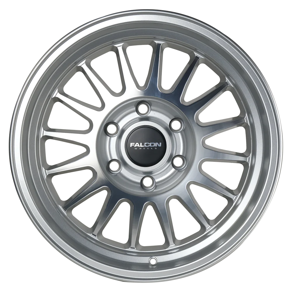 FALCON TX2 - Stratos Silver w/Machine Face – MJ MOTORSPORTS FALCON TX2 - Stratos Silver w/Machine Face – MJ MOTORSPORTS