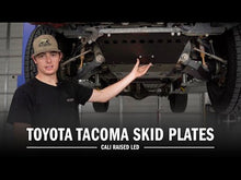 Load and play video in Gallery viewer, Cali Raised - 2005-2023 TOYOTA TACOMA LOWER CONTROL ARM SKID PLATE / POWDER COAT - IN STOCK NOW!!