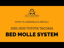 Load and play video in Gallery viewer, Cali Raised - 2005-2023 TOYOTA TACOMA BED MOLLE SYSTEM-FULL PANEL-BOTH SIDES