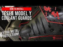 Load and play video in Gallery viewer, Model Y Coolant Line Aluminum Alloy Skid Plate Protection Guards (1 Set)