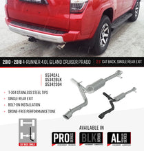 Load image into Gallery viewer, MBRP Exhaust Store 2.5" Cat Back, Single Exit, Black, Toyota 4-Runner 4.0L 2010 - 2023