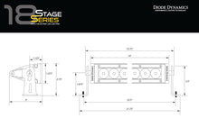 Load image into Gallery viewer, DIODE DYNAMICS Stage Series 18" Amber Light Bar