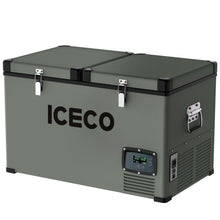 Load image into Gallery viewer, ICECO 68.6QT VL65 Dual Zone Portable Fridge Plug In Cooler for Car | ICECO
