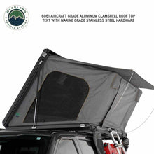 Load image into Gallery viewer, Overland Vehicle Systems HD Sidewinder Side Load Aluminum Hard Shell Roof Top Tent, Grey Body &amp; Green Trim
