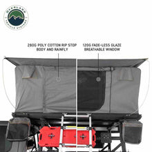 Load image into Gallery viewer, Overland Vehicle Systems HD Sidewinder Side Load Aluminum Hard Shell Roof Top Tent, Grey Body &amp; Green Trim
