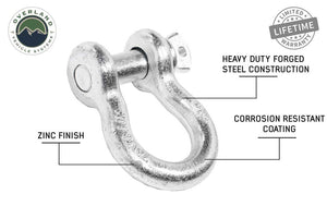 Recovery Shackle 3/4" 4.75 Ton Zinc - 1 PC