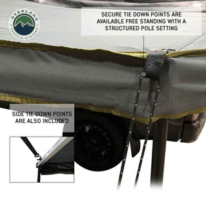 Overland Vehicle Systems HD Nomadic 270 LT Awning - Passenger Side - Dark Gray With Black Travel Cover Universal