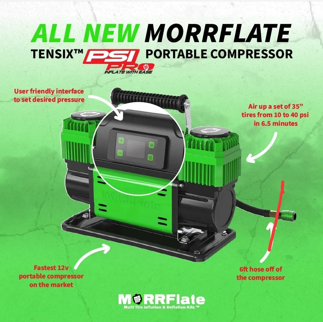 MORRFlate TenSix™ PSI Pro™ 12v Portable Compressor- GROOVY GLOVE XL