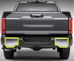 AJT DESIGN 2022-2024 Toyota Tundra Rear Bumper Chrome Delete Overlay MATTE BLACK
