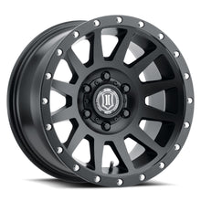 Load image into Gallery viewer, ICON ALLOYS COMPRESSION, SATIN BLACK, 17 X 8.5 / 0MM OFFSET 6x139.7
