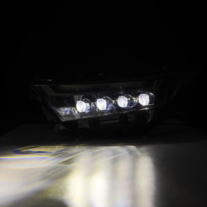 ALPHAREX 19-23 Toyota RAV4 (Low Trim) NOVA-Series LED Projector Headlights Alpha-Black