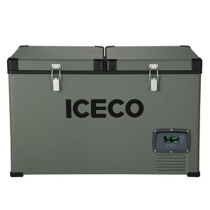 ICECO 68.6QT VL65 Dual Zone Portable Fridge Plug In Cooler for Car | ICECO